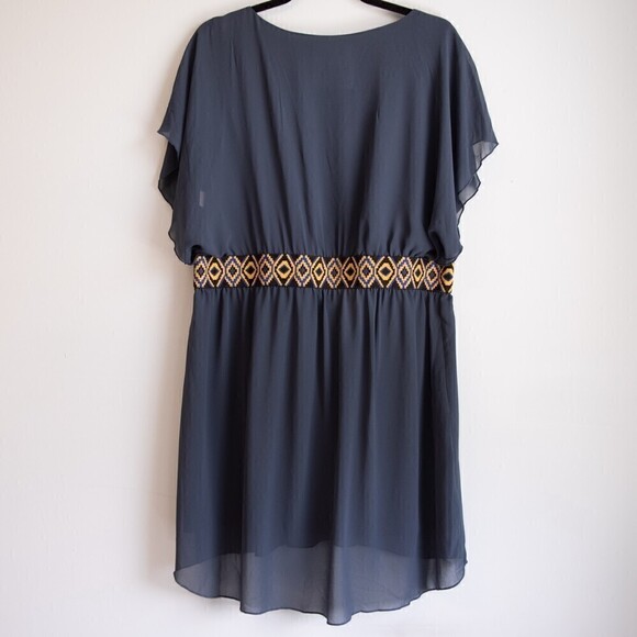 Rock 47 by Wrangler sheer grey dress-XL - Picture 4 of 5